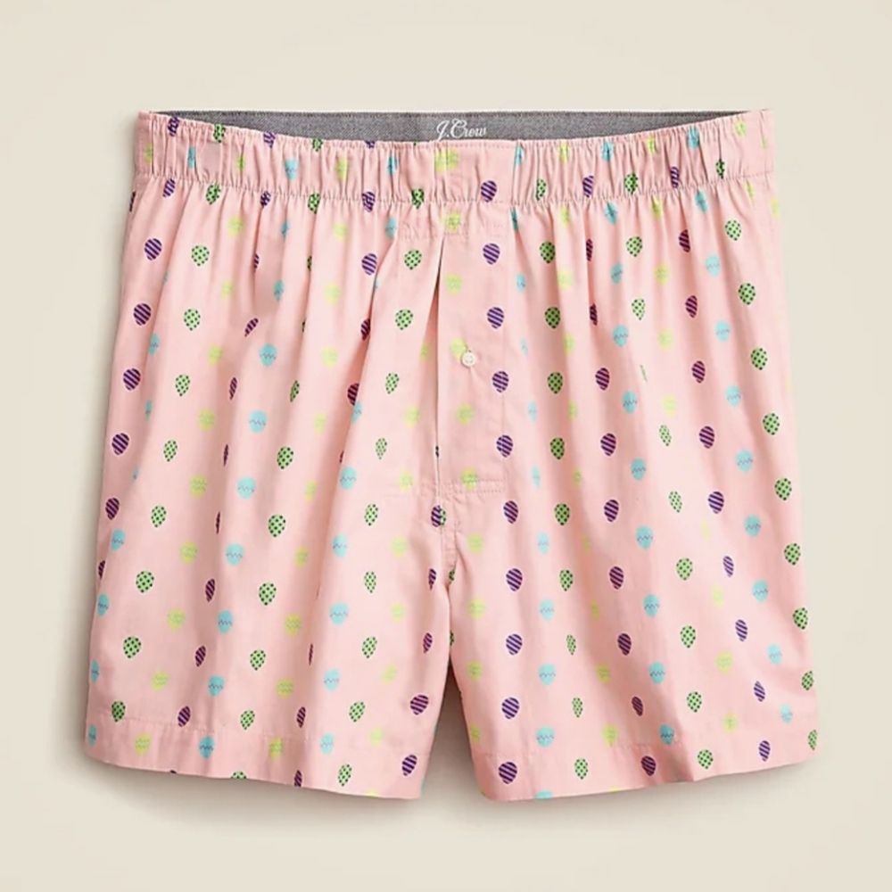J.Crew Easter Eggs Pink Boxer Shorts XS (26-28) BNWT 1 LEFT! RETIRED